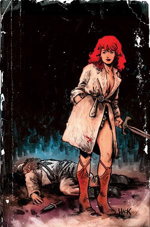 Red Sonja Noir The Plunder And The Princess #1 CVR F (ONE SHOT) CVR F ROBERT HACK LTD VIRGIN cover