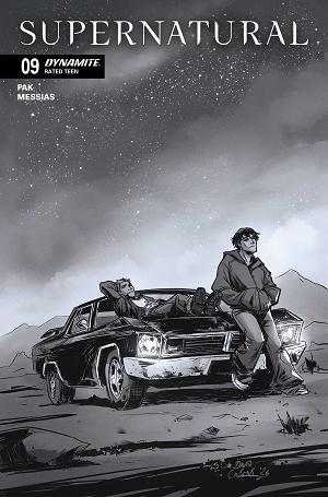 Supernatural #9 CVR G CVR G INC 1:10 DAVID COUSENS LINE ART cover