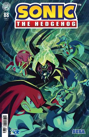Sonic The Hedgehog Cover A (Kim) #88 Variant RI (15) (Fourdraine) [1:15] cover