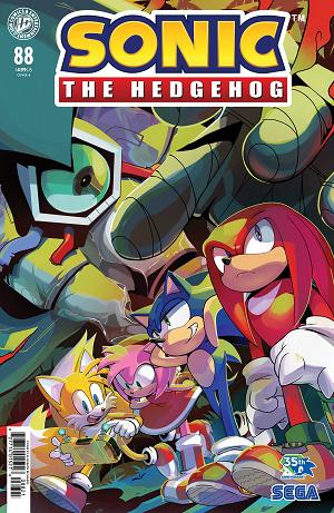 Sonic The Hedgehog Cover A (Kim) #88 Variant B (Richards) cover