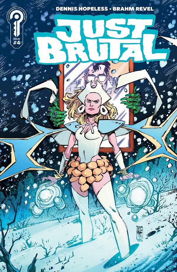 Just Brutal Cover A Brahm Revel #4 variant cover by Jorge Corona