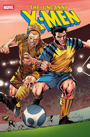 Uncanny X-Men #29 JONAS SCHARF MARVEL SOCCER VARIANT cover