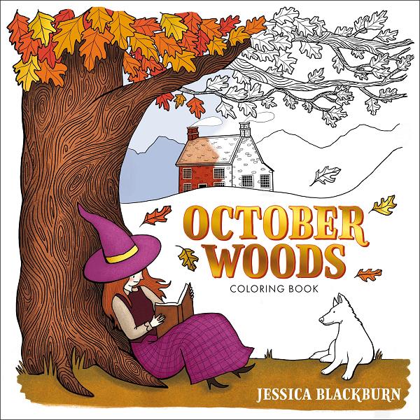 October Woods Coloring Book #1 cover