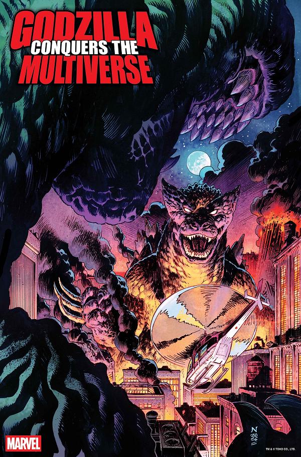 Godzilla Conquers The Multiverse #1 NIC KLEIN HEISEI GODZILLA VARIANT cover