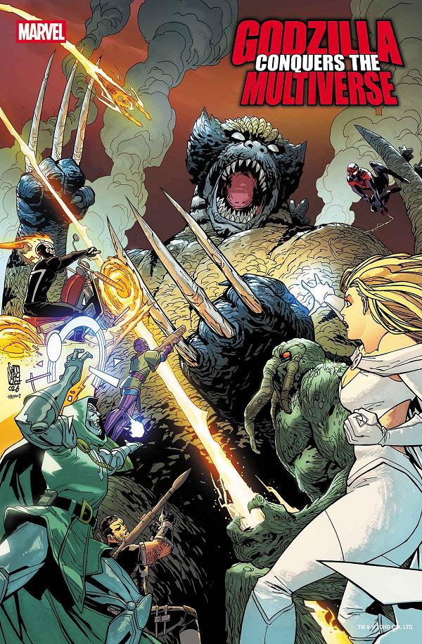 Godzilla Conquers The Multiverse #1 GIUSEPPE CAMUNCOLI VARIANT cover