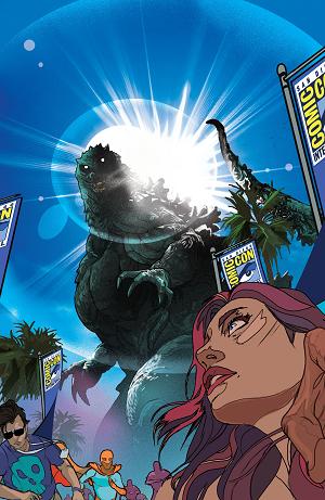 Godzilla Vs. America: San Diego Cover A (Ward) #1 cover