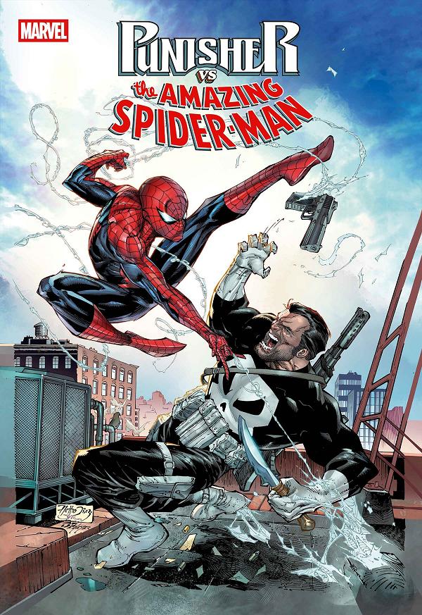 Punisher Vs. Spider-Man #1 variant cover by Netho Diaz