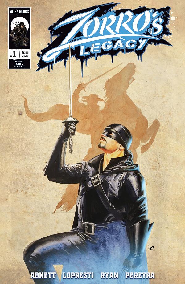 Zorro's Legacy Cover A (Lopresti) #1 variant cover by Ariel Olivetti