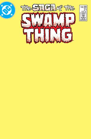 Saga Of The Swamp Thing #21 CVR B FACSIMILE EDITION CVR B BLANK CARD STOCK cover