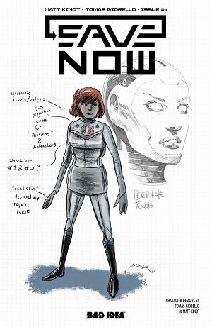 Save Now #4 CVR B (OF 4) CVR B MATT KINDT TOMAS GIORELLO CHARACTER DESIGN cover