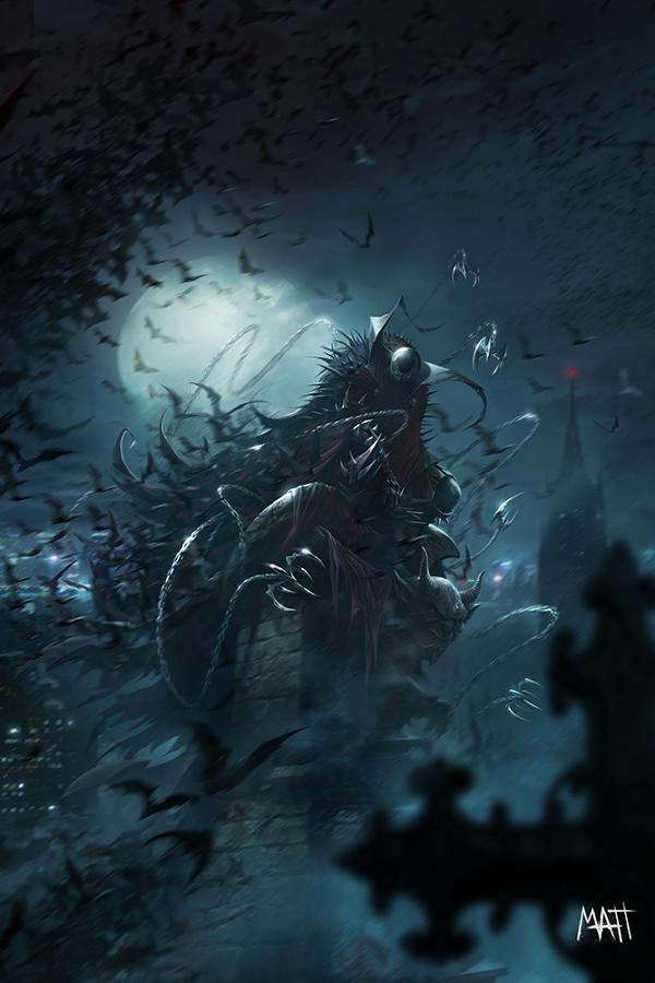 King Spawn #55 CVR C CVR C INC 1:50 FRANCESCO MATTINA VIRGIN FOIL cover