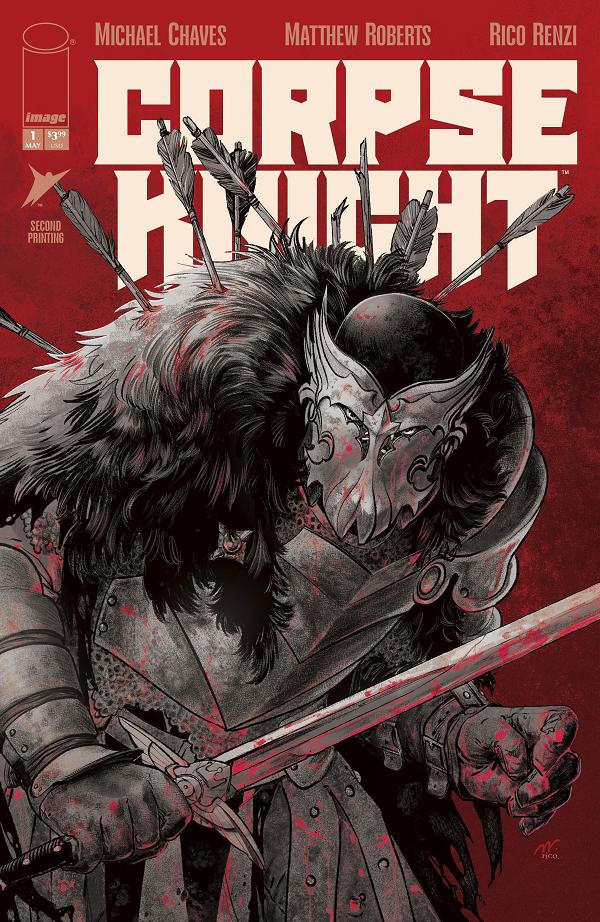 Corpse Knight #1 CVR B (OF 6) 2ND PTG CVR B MATTHEW ROBERTS & RICO RENZI cover