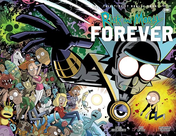 Rick And Morty Forever #0 cover by Troy Little