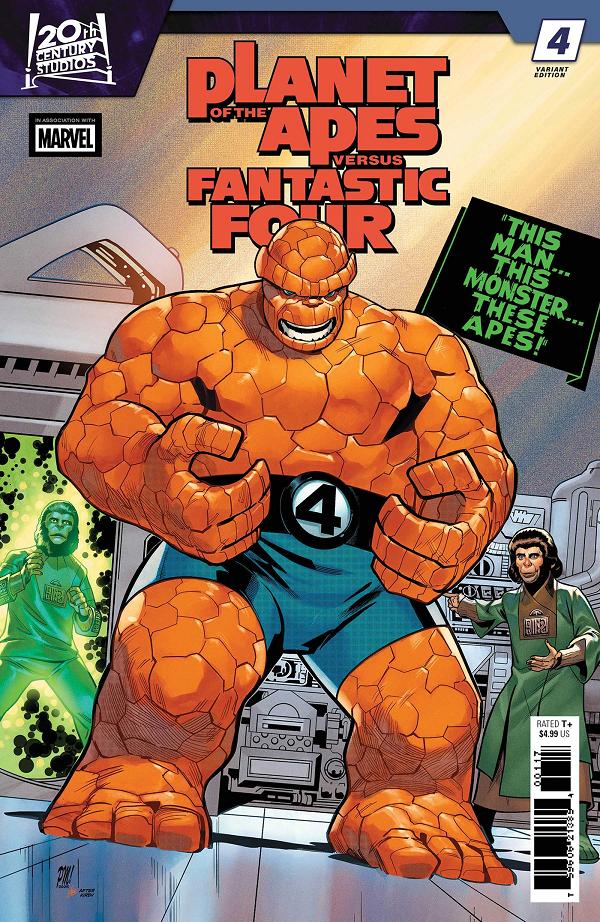 Planet Of The Apes Vs. Fantastic Four #4 PACO MEDINA HOMAGE VARIANT cover