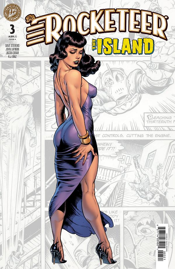 The Rocketeer: The Island Cover A (Edgar) #3 variant cover by Dave Stevens