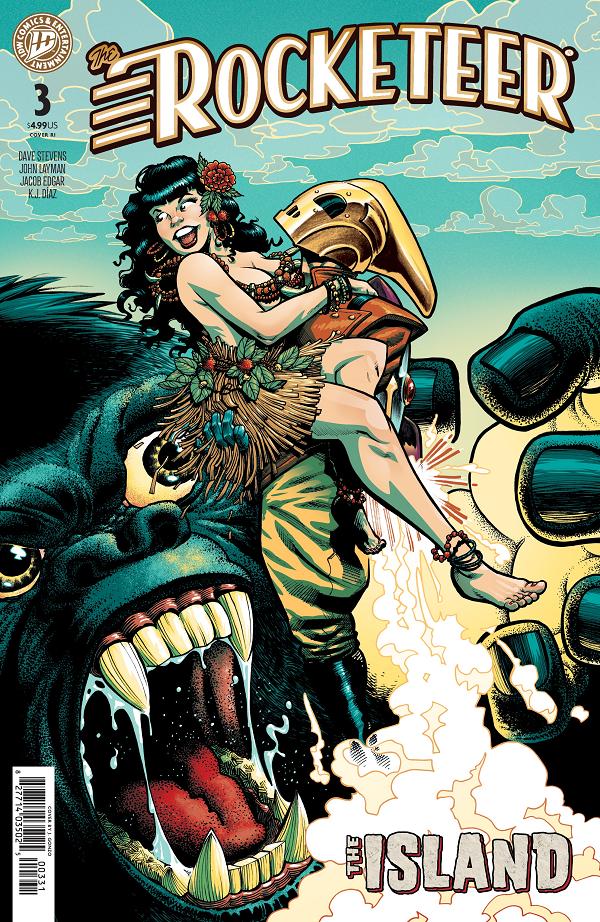 The Rocketeer: The Island Cover A (Edgar) #3 variant cover by J. Gonzo