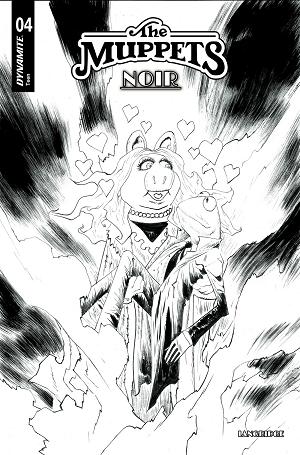 Muppets Noir #4 CVR D CVR D INC 1:10 JAE LEE LINE ART cover