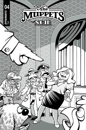 Muppets Noir #4 CVR E CVR E INC 1:15 ROGER LANGRIDGE LINE ART cover