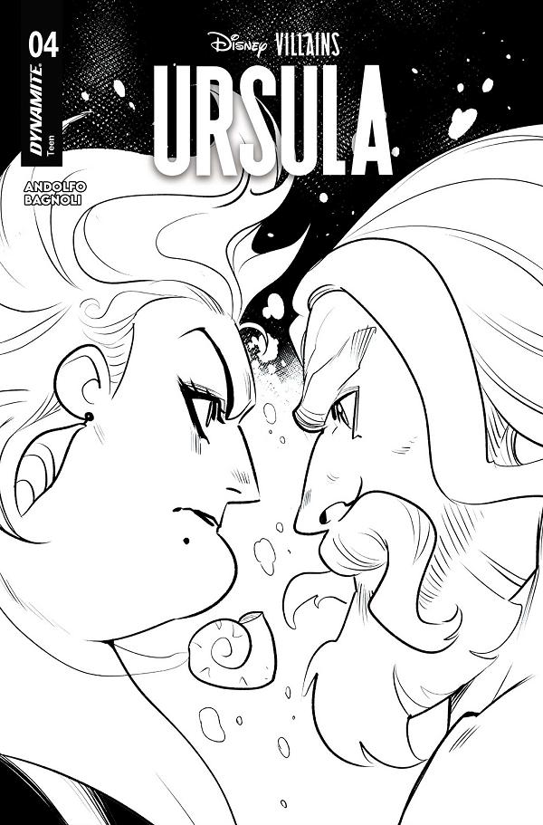Disney Villains Ursula #4 variant cover by Mirka Andolfa