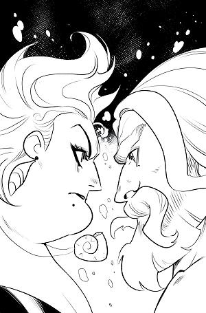 Disney Villains Ursula #4 CVR M CVR M INC 1:5 MIRKA ANDOLFO LINE ART VIRGIN cover