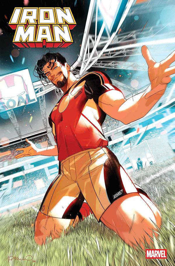 Iron Man #6 SIMONE DI MEO MARVEL SOCCER VARIANT cover