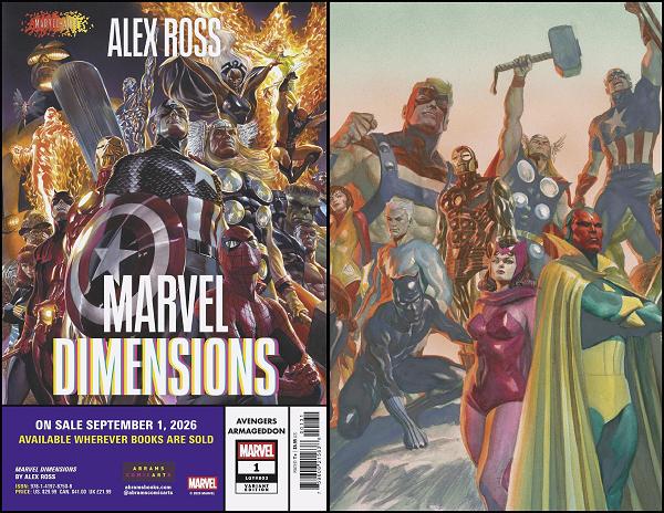 Avengers: Armageddon #1 ALEX ROSS MARVEL DIMENSIONS VARIANT cover
