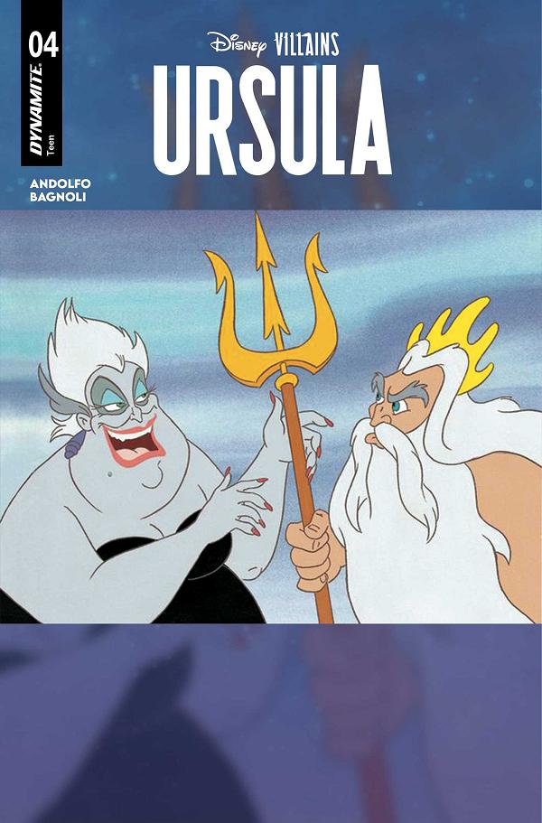 Disney Villains Ursula #4 variant cover by Francesca Carita Cartoon Head