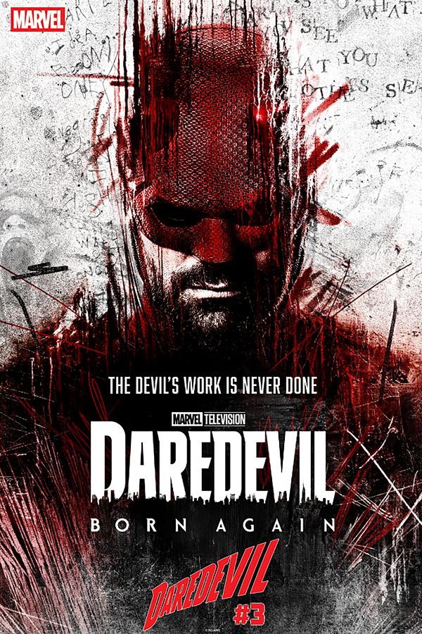 Daredevil #3 variant cover by Marvel Television