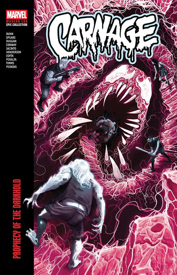 Carnage Modern Era Epic Collection: Prophecy Of The Darkhold cover by Mike Del Mundo