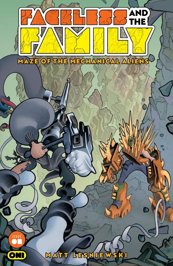 Faceless And The Family Maze Of The Mechanical Aliens Cvr A Matt Lesniewski #2 cover by Matt Lesniewski