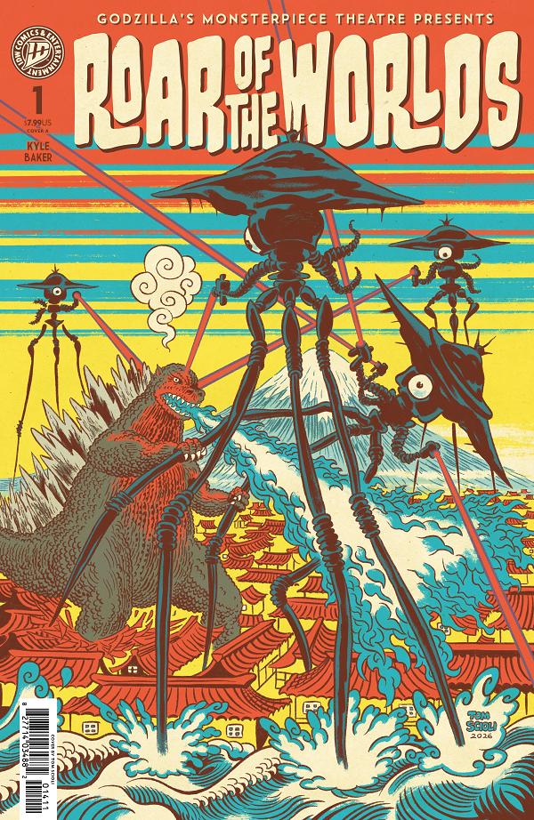Godzilla's Monsterpiece Theatre Presents: Roar Of The Worlds Cover A (Scioli) #1 cover by Tom Scioli
