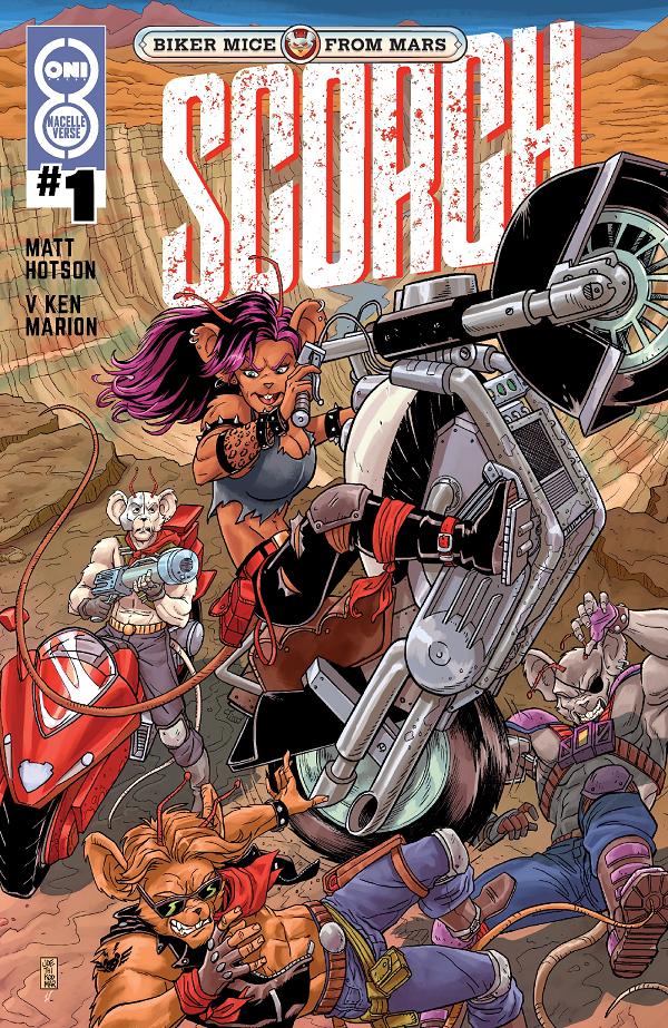 Biker Mice From Mars Scorch Cvr A Tango #1 variant cover by AJ Jothikumar