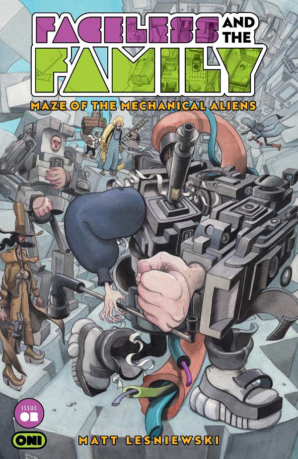 Faceless And The Family Maze Of The Mechanical Aliens Cvr A Matt Lesniewski #2 variant cover by Farel Dalrymple