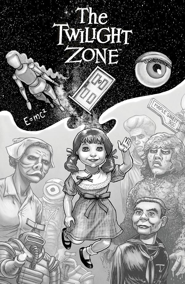 The Twilight Zone Cover A (Peacock) #10 variant cover by Ryan Browne