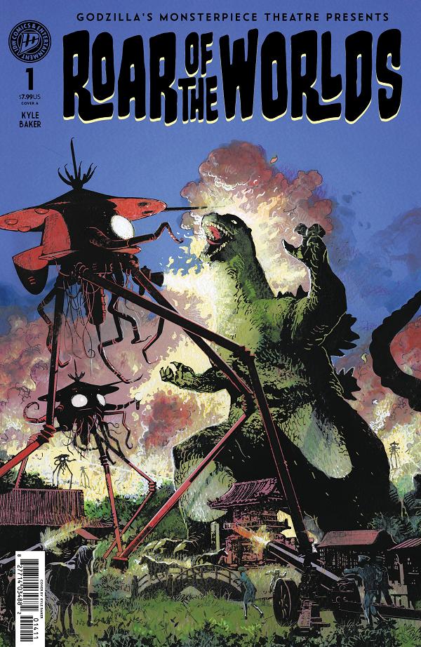 Godzilla's Monsterpiece Theatre Presents: Roar Of The Worlds Cover A (Scioli) #1 variant cover by Kyle Baker