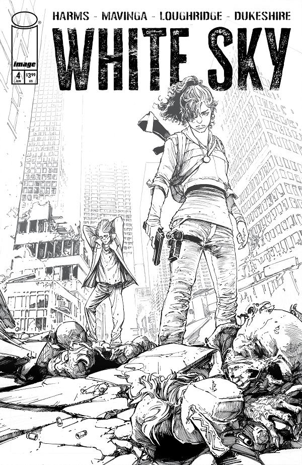 White Sky #4 variant cover by JP Mavinga