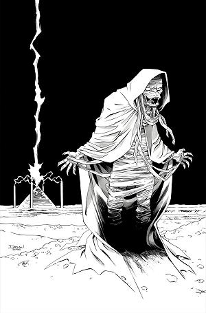 Mumm Ra The Ever Living #3 CVR K CVR K DECLAN SHALVEY LINE ART cover