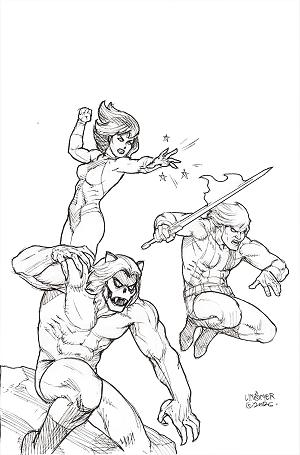 Thundarr The Barbarian #5 CVR M CVR M INC 1:10 JOSEPH MICHAEL LINSNER LINE ART VIRGIN cover