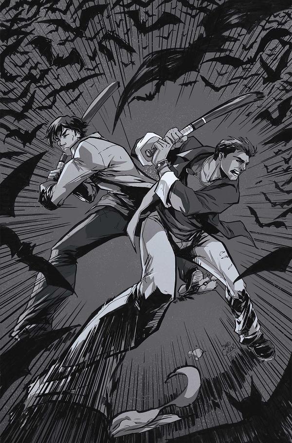 Supernatural #8 CVR L CVR L INC 1:5 DAVID COUSENS LINE ART VIRGIN cover
