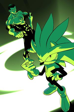 Dc X Sonic The Hedgehog Metal Legion #4 CVR C (OF 5) CVR C DANIELE DI NICUOLO CARD STOCK cover