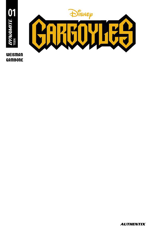 Gargoyles #1 CVR E (2026) CVR E BLANK AUTHENTIX cover