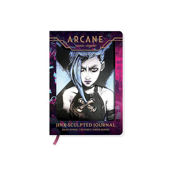 Arcane Sculpted Journal Jinx HC cover by Arcane League of Legends