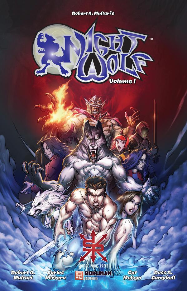 Night Wolf TP Vol 01 cover by Carlos Herrara