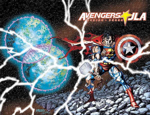 Avengers Jla #4 CVR A GEORGE PEREZ WRAPAROUND cover