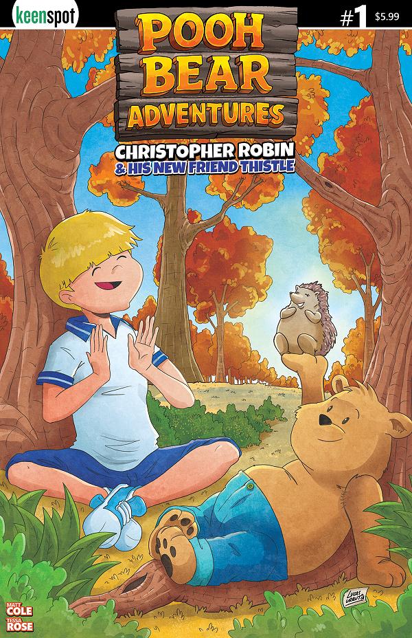 Pooh Bear Adventures Christopher Robin & His New Friend Thistle #1 variant cover by Lucas Urrutia