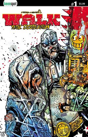 Walk Total Destruction #1 cover by Stefano Cardoselli