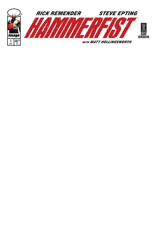 Hammerfist #1 CVR D CVR D BLANK SKETCH cover