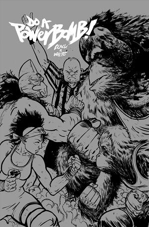Do A Powerbomb Black And White #2 CVR B (OF 3) CVR B DANIEL WARREN JOHNSON ORANGUTAN cover