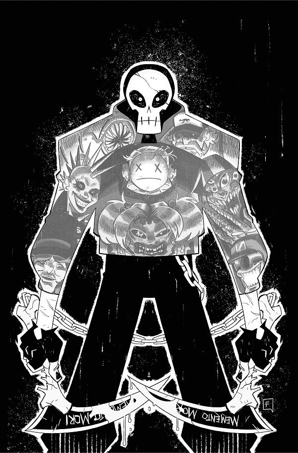 Dead Head TP Vol 01 5 Copy Bruno Ferrante Unlock Virgin B&W Uv Spot Gloss Var (Mr) cover by Bruno Ferrante
