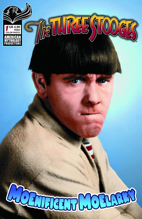 Three Stooges Magnificent Moelarky #1 variant cover by Color Photo